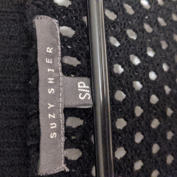 Black Suzy Shier shrug short sleeve sweater Small - Picture 3 of 3